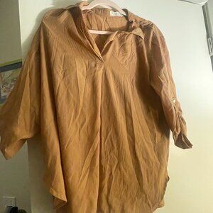 Baishenggt tan women's tunic